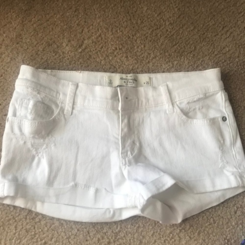 White Abercrombie Shorts
